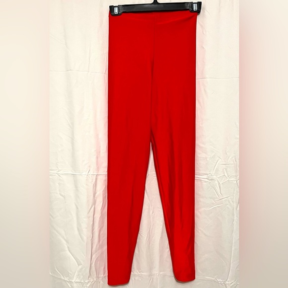 Very Cute American Apparel Red Leggings, Medium-Stretchy/Elastane, Tummy… - Picture 1 of 5